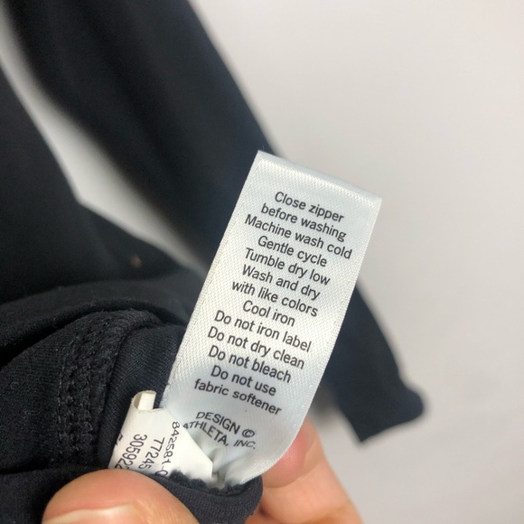 Athleta Asymmetrical Zip Up Jacket XS Black - Picture 8 of 10